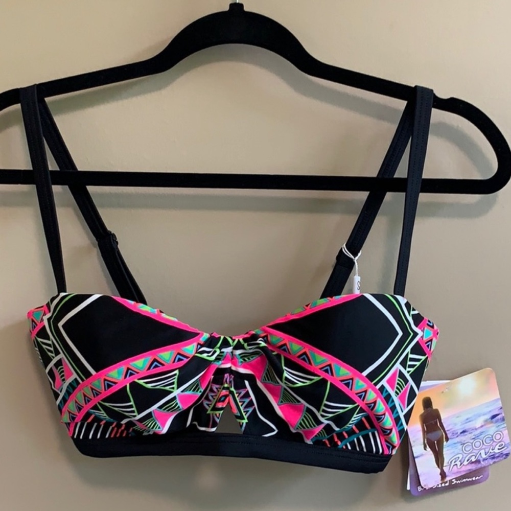 NWT Coco Rave Aztec Bikini Top